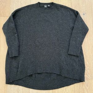 Eileen Fisher Cashmere Round Neck Sweater Gray Size S